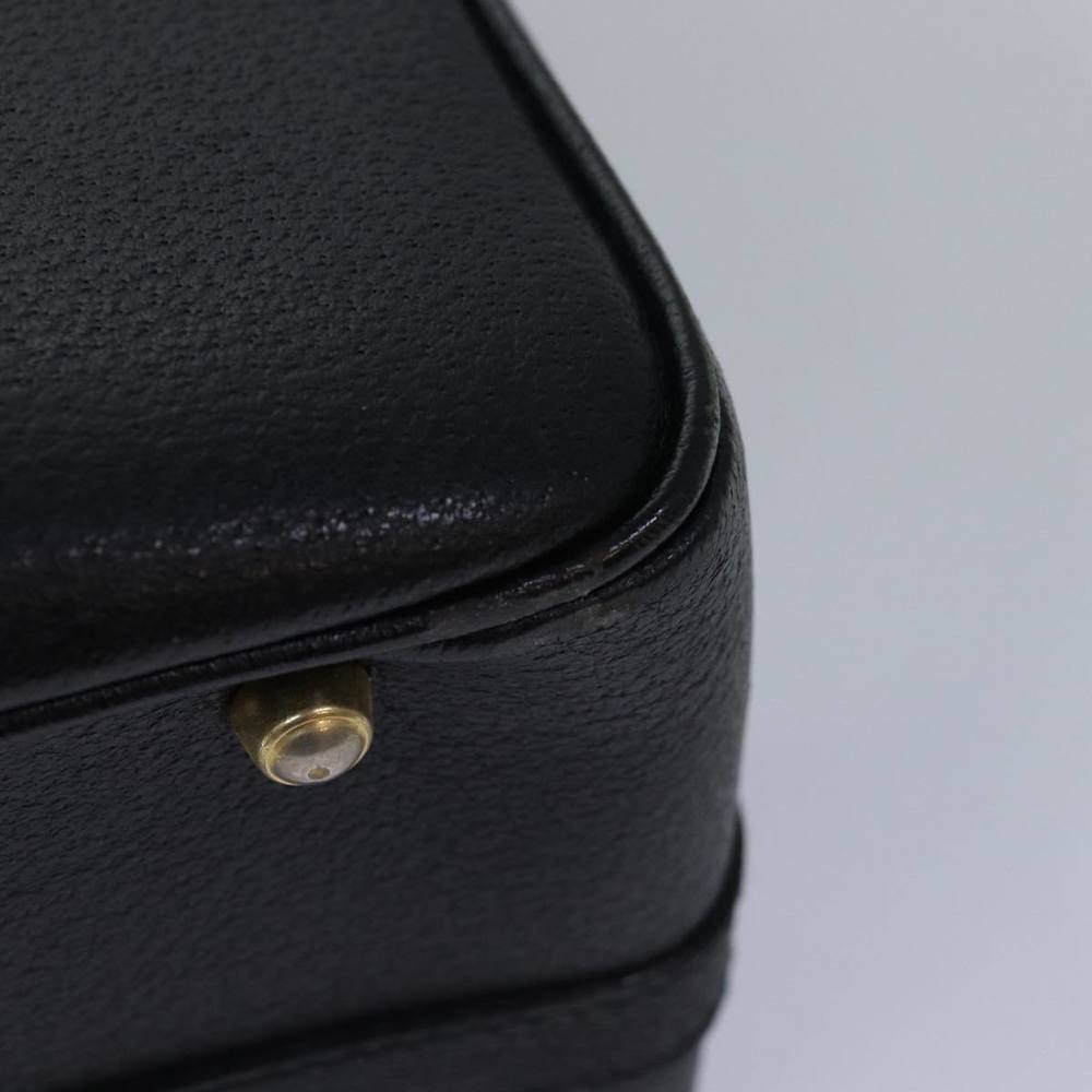 GUCCI Bamboo Vanity Hand Bag Leather 2way Black 013 2122 2491 Auth ar12149 - Picture 8 of 16